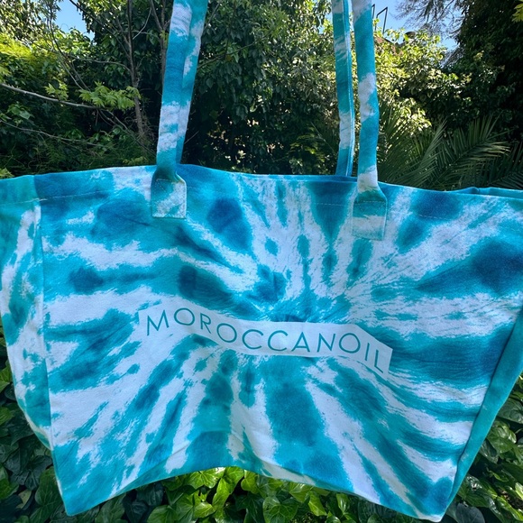Moroccanoil Handbags - Turquoise and White Tote